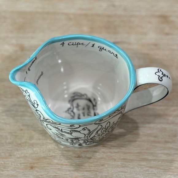 Anthropologie Sketched Storybook Flora Measuring Cup, Rare Out of Stock - Picture 3 of 7